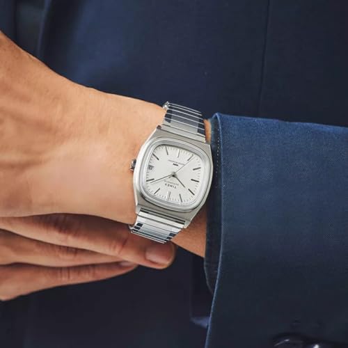Image of Timex Automatic 1983 E Line Reissue 34mm Stainless Steel Expansion Band Watch