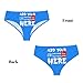 Custom Panties for women Text for Customization Personalized Sexy Funny Briefs Underwear Customized Briefs Underwear with Photo Personalized Gifts for Lover Wife Anniversaries Medium Blue