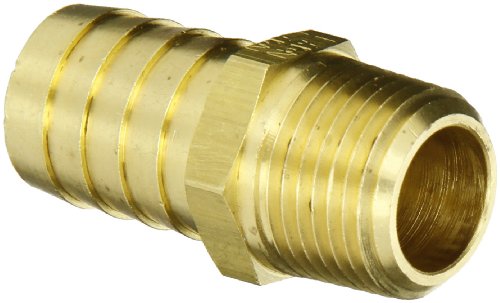 Image of EATON Weatherhead 10512B-108 Male Pipe Fitting, CA360 Brass, 3 /4 inch Hose ID, 1 /2 inch Pipe Size