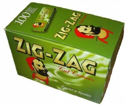 ZIG-ZAG2X Rolling Papers, Box of 100, Green