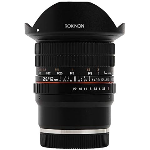 Rokinon 12mm F2.8 Ultra Wide Fisheye Lens for Sony E Mount Interchangeable Lens Cameras (NEX) - Full Frame Compatible Cover