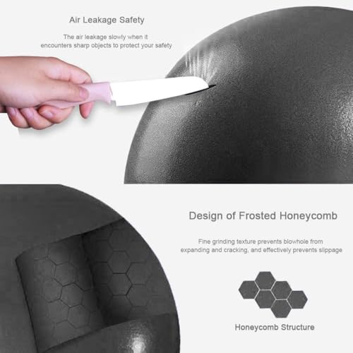 AOAVE 2 Pack Pilates Balls, Mini Yoga Exercise Balls, 9 Inch Small Activity Ball for Pilates, Yoga, Core Training and Physical Therapy, Improves Balance - Image 4