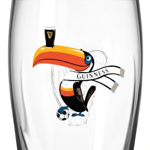 Image of Guinness Gravity Pint Glass 20oz, 2026 Soccer Toucan Design, Special Edition Irish Beer Glass for Home Bar, Match Day Parties, Gifts Fans & Collectors