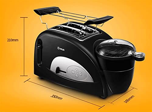 ZHBH Toaster Elektrische Brotbackmaschine, Brotbackautomaten, Multifunktions-Frühstücksmaschine Brottoaster Dampf-Ei… – Bild 3
