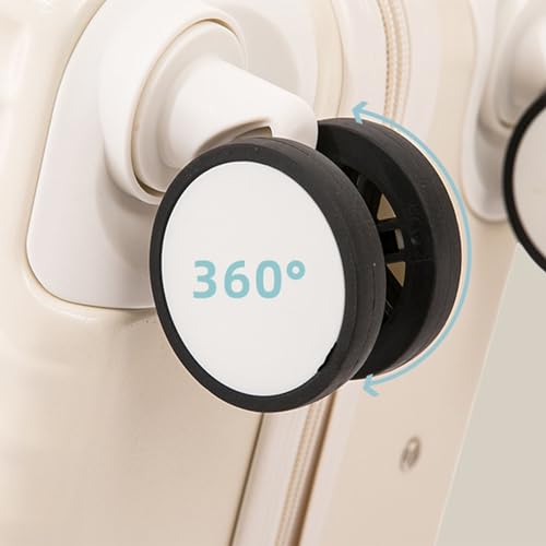 Charging Port Suitcase, Multifunctional Cup Holder Suitcase for Travel and Business Trips, 18 inches, Dogwood Powder,Dogwood Powder-20 inches3