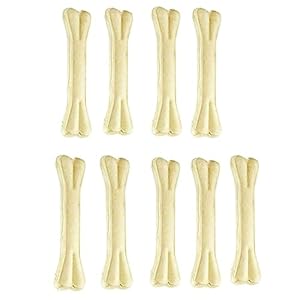 MS Pet House Dog Chew Bones Rawhide Pressed Bone Calcium Treat 6 Inches 1 Kg