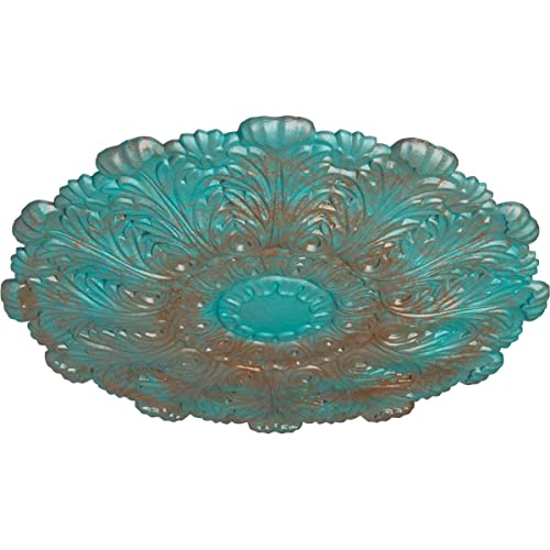 Image of Ekena Millwork Durham Ceiling Medallion, Copper Green Patina