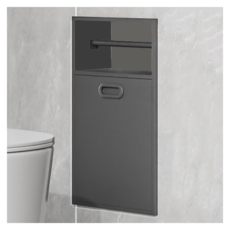 Baodiale Stainless Steel Wall Mounted Shower Caddy with Trash Can No Tile Ideal for Home and Hotel
