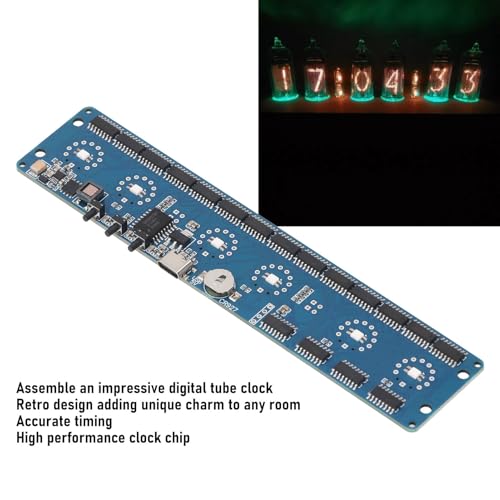 Module d'horloge de circuit imprimé rétroéclairage multicolore et tube lumineux - 5