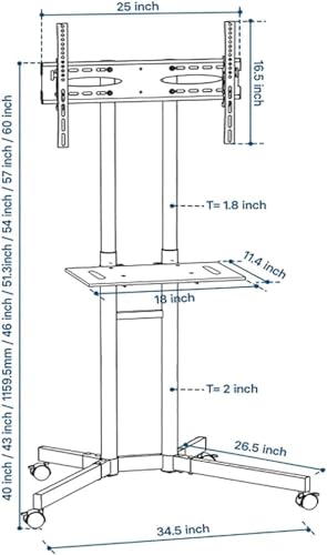 Soporte de Piso para TV LCD LED 32-70 pulg miniatura 3