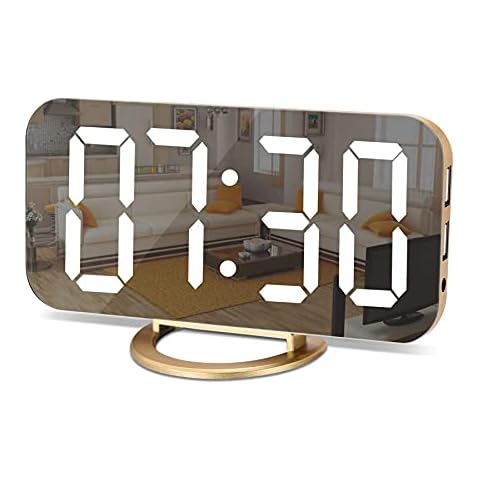U-picks Digital Alarm Clock with USB Ports Cover