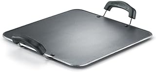 Prestige Aluminium Omega Select Plus Residue Free Non-Stick Heavy Gauge Square Tawa, 30 cm, Black Price In India