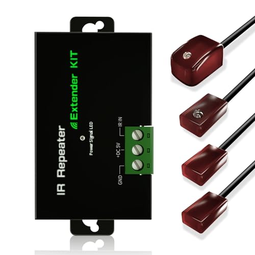 SPENFiLY Infrared Receiver Extender Kit -Control Multiple Home Smart IR Remote Control Infrared System HTIR