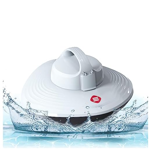 Grennix Cordless Pool Vacuum for Above Ground Pool & Inground Swimming Pool - Automatic Water Cleaner with Top Handle, Auto-Docking Robotic Underwater Cleaner with Filter
