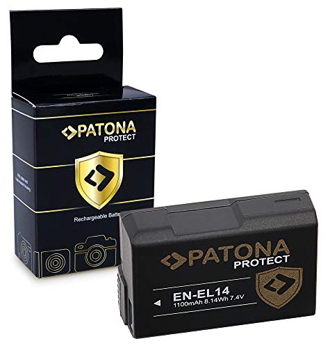 PATONA Protect V1 Batteria EN-EL14, completamente