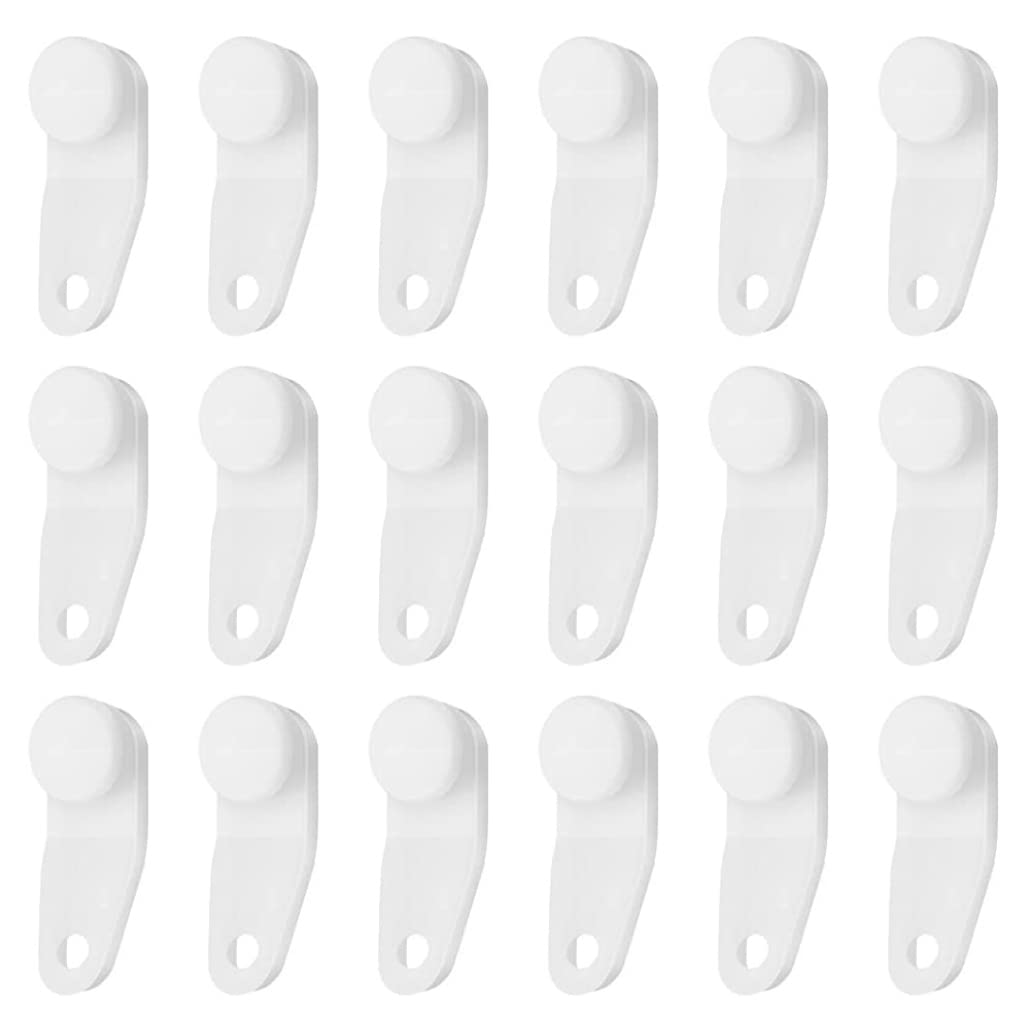 Curtain Traverse Rod Slides Replacement Shower Curtain Snap-in Traversing Slides 100PCS, Traverse Rod