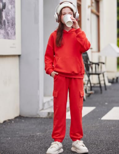 Image of Arshiner 2 Pieces Girls Outfits Fall Sweatsuits Sweatshirts and Sweatpants