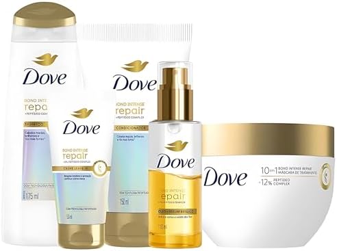Dove Kit Bond Repair Shampoo 175ml + Condicionador 150ml + Leave-...