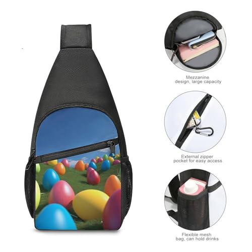 Blue Sky Colorful Eggs mochila de bandolera urbana miniatura 5
