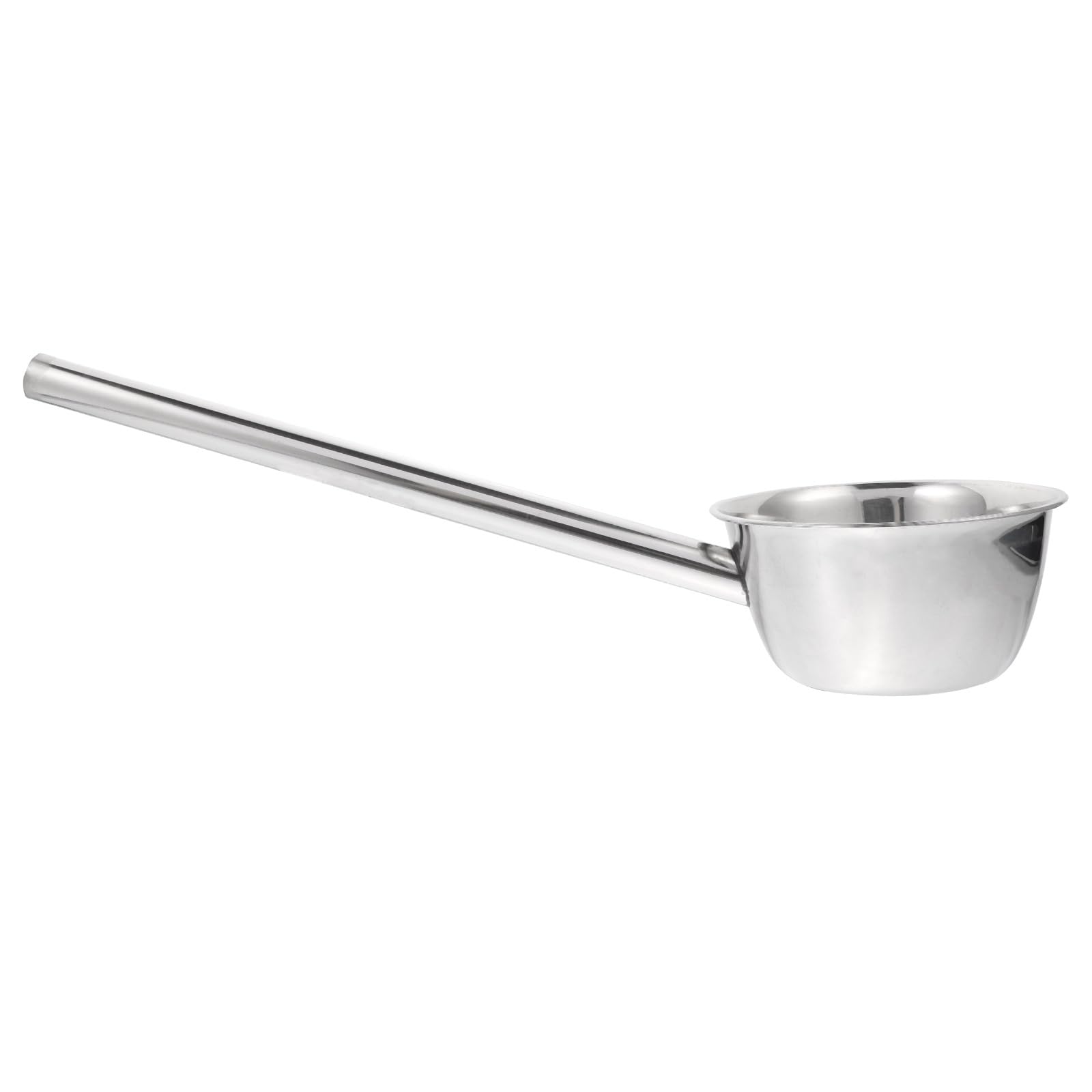 Yardwe Louche à eau à long manche en acier inoxydable - Cuillère à soupe pour bébé, salle de bain, cuisine, salle de bain, jardin, pelle à eau pour le jardinage