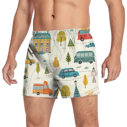 Car Men's Boxer Shorts Soft Underwear Boxer Briefs Men Boxers for Dad3