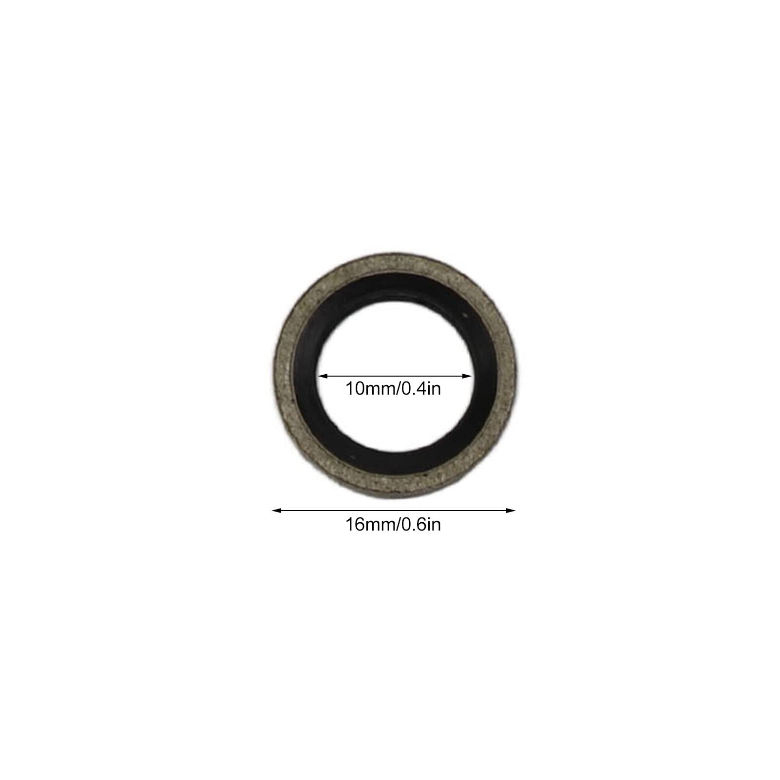Rondelle di Tenuta per Bullone Banjo da 20 Pezzi, 10 Mm, Guarnizioni in Gomma per di Alimentazione, Ricambio per