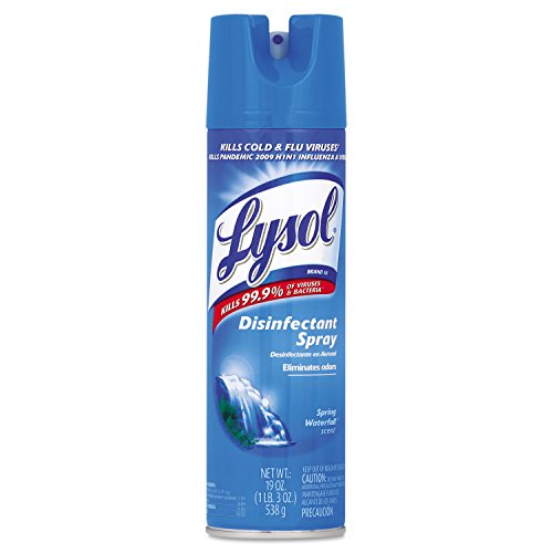 Lysol Disinfectant Spray, Sanitizing and Antibacterial Spray, For Disinfecting and Deodorizing, Spring Waterfall, 19 fl oz