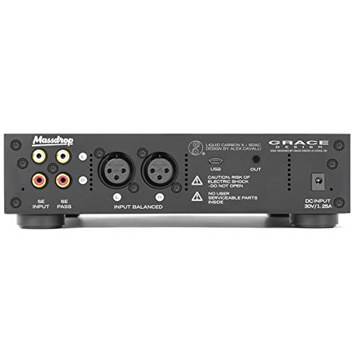 Massdrop Liquid Carbon X + SDAC DAC/Amp — Solid-State, Fully Balanced, Bridged Desktop Headphone Amplifier and Grace Design Standard DAC (or SDAC)