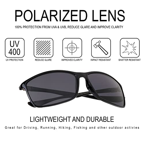 Polarized Flexible Lightweight Sports Sunglasses Bendable TR90 Plastic2