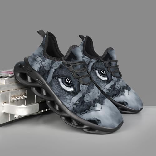 Image of DLWKIPV Men Running Shoes Men's Tennis Shoes Lightweight Breathable Fashion Sneakers Non Slip Workout Gym Shoes for Running