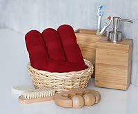 Utopia Towels 8-teiliges Premium-Handtuch-Set, 2 Badetücher, 2 Handtücher und 4 Waschlappen, 600 g/m², 100% ringgesponnene Baumwolle, Fitnessstudio, Hotel und Spa (rot) – Ansicht 8