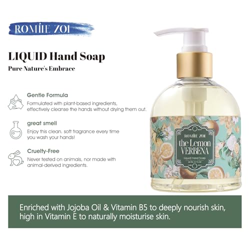 Image of ROMIIE ZOI Liquid Hand Soap, Lemon Verbena, 260ml /8.7 fl.oz