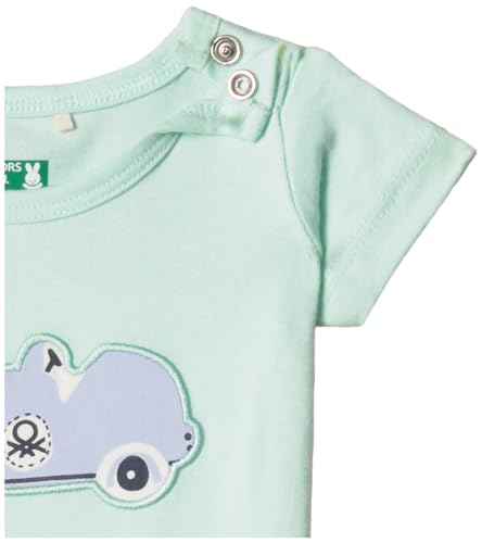 Image of UNITED COLORS OF BENETTON Baby Boy Cotton Striped Regular Fit T-Shirt