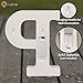 HXWEIYE Light Up Letters P, LED Marquee Letters Lights Sign 26 Alphabet and 10 Number Big Lights Letter for Party Birthday Bar Battery Powered Christmas Decor Letter Light (Warm White)