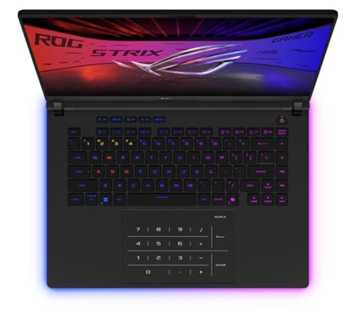 Image of ASUS ROG Strix AI Gaming Laptop 16.0 inch 240Hz Mini LED WQXGA Display (Intel Ultra 9-275HX, GeForce RTX 5080 16GB, 64GB DDR5, 8TB PCIe SSD, RGB KB, 2 Thunderbolt 5, WiFi 7, Win 11 Pro) w /USB-C Dock