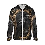 Protection solaire : ce sweat à capuche 100 % polyester pour femmes et hommes est fabriqué en tissu léger et respirant. Cette veste pour homme et femme garantit un toucher doux, une protection contre le vent, une protection solaire et est très facile à ranger