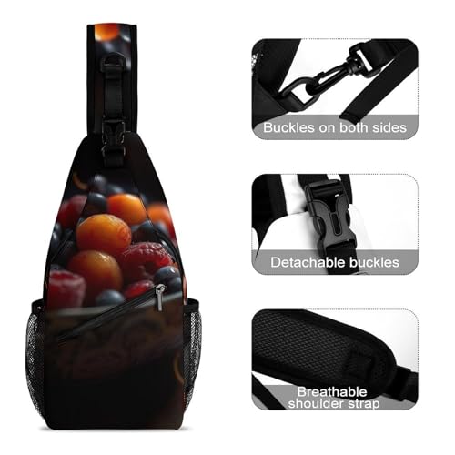 Mochila tipo bandolera Fresh Berries para deporte y casual miniatura 3
