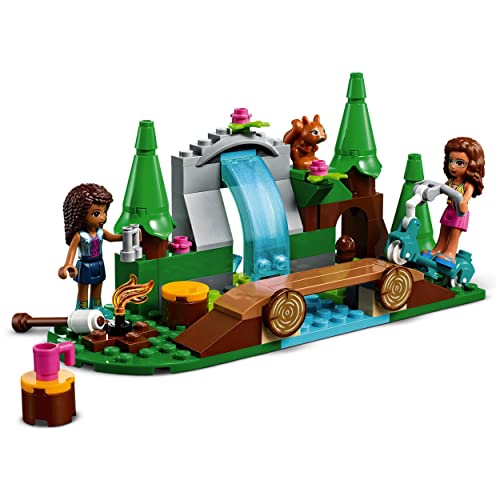 Friends La Cascata nel Bosco, Set di Costruzioni per Bambini di 5 Anni con le Mini Bamboline di Andrea e Olivia 41677 - Lego - Immagine 1