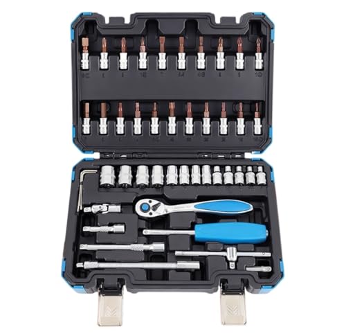 MEIZHITU Hand Tools Socket Set 72-Piece Mechanics Tool Set Sockets And Wrenches Automotive Repair Tool With Storage Toolbox Mechanic Tool Kit