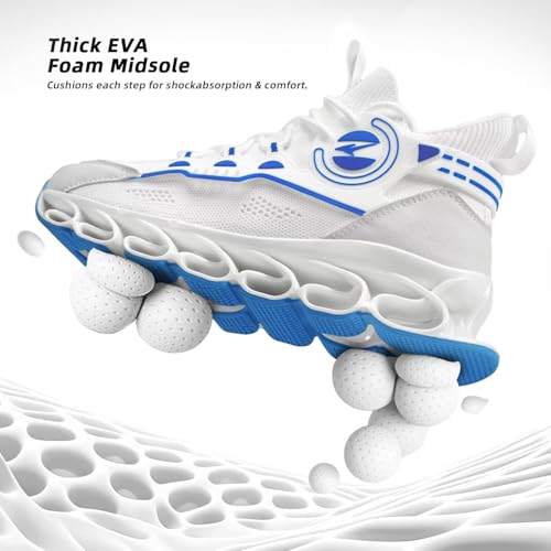 Image of Men's Running Shoes Fashion Sneakers Breathable Blade Non Slip Walking Shoes Gym Sport Trainer Athletic