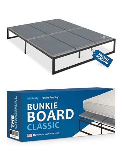 Image of Meliusly Premium 10mm Bunkie Board King Size (76x80'') Patent Pending Low Profile Bed Board Design - Breathable, Noise Minimizing, Moisture Resistant Bunkieboards, Low Profile Bed Support