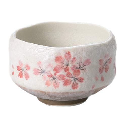Ippuku Shino Tataki Sakura Matcha Chawan (Matcha Bowl), Red