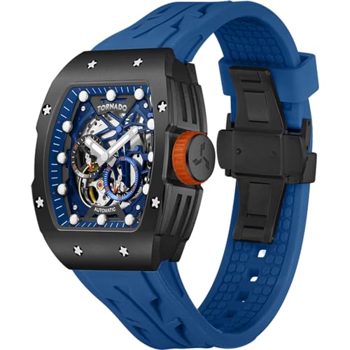 Image of Tornado XENITH Automatic Men's MIYOTA 82S7 Movement Watch, Automatic Display and High Quality Flexible And Durable Silicone Strap - T24302