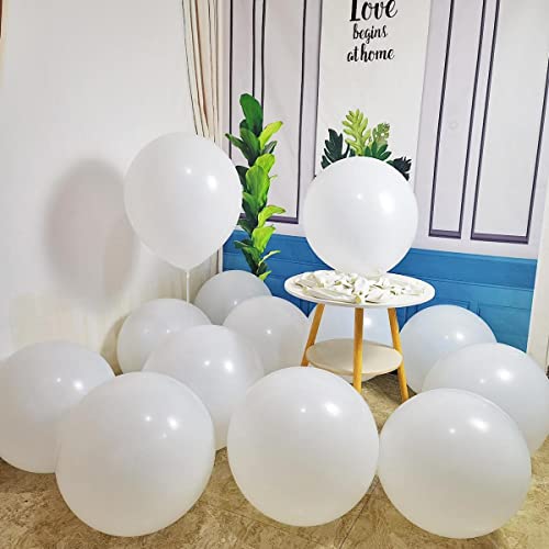 Image of 90 Pack White Balloons 18 inch White Latex Party Balloon Bulk for Various Party Events Decorations