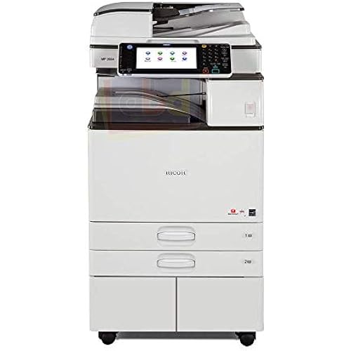 Ricoh Aficio MP 5054 Tabloid/Ledger-Size Black and White Laser Multifunction Copier - 50ppm, Print, Scan, Copy, Network, Auto Duplex, 4 Trays, Stand (Renewed)