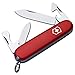 Victorinox Recruit Navaja con 10 funciones incluyendo hoja pequeña, abrelatas y palillo de dientes, color rojo