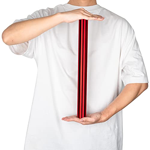Image of RUSPEPA Red Metallic Wrapping Paper - Christmas Wrapping Paper Perfect for Wedding, Birthday, Christmas, Baby Shower - 17 Inches X 32.8 Feet