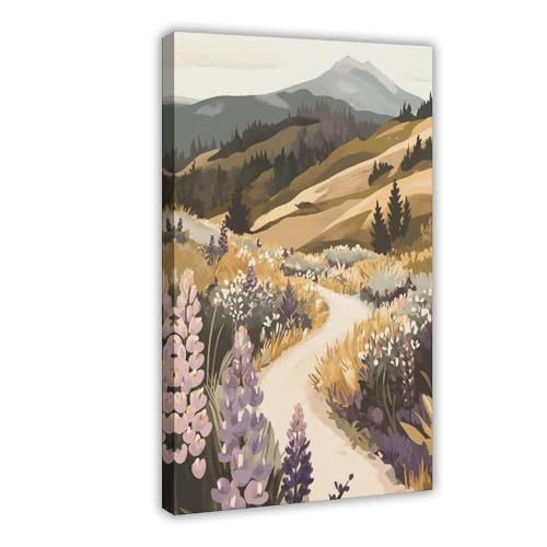 Toile Lupine Field Trail UTGN 40x60 cm pour décoration de chambre