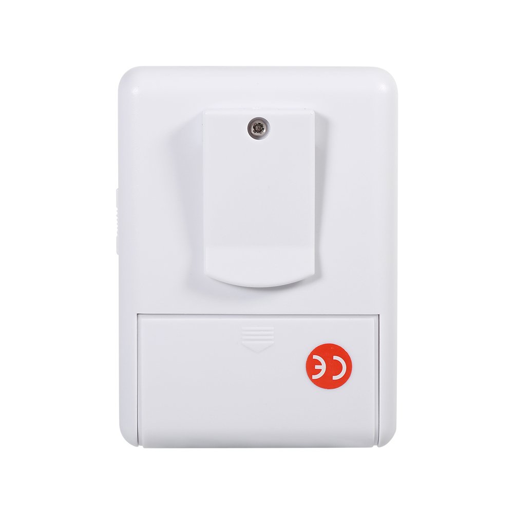 Sensore di Movimento con Allarme Wireless Rilevatore di Movimento Infrarossi con Allarme a Induzione Kit Campanello da Esterno(1 Ricevitore + 2 trasmettitori)