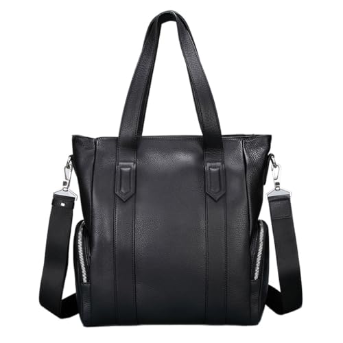 JSEIAJB Top Layer Cowhide Leather Briefcase